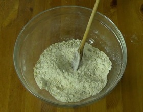 dry ingredients in a large bowl