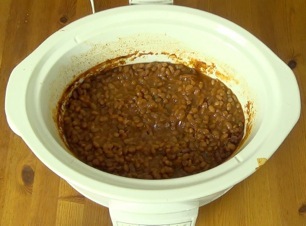 baked beans in a slow cooker