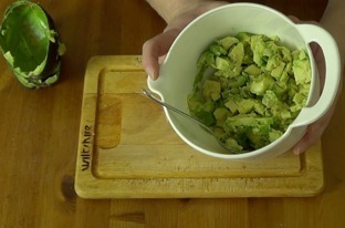avocadoes ready for mixing