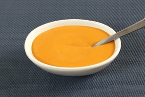 finished sauce in a bowl