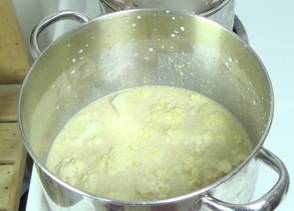 chowder base ready for boiling