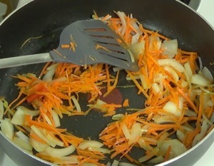 adding the carrots