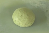 dough with the olive oil incorporated