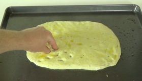poking the dough