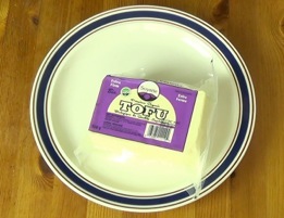 tofu in its package