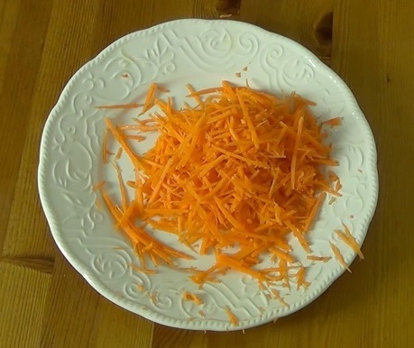 shredded carrot
