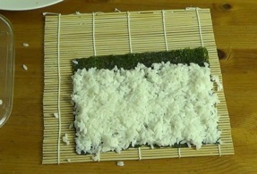 Rice on the nori