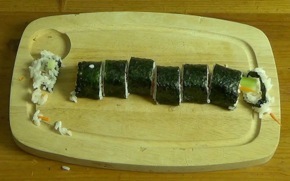 sushi sliced