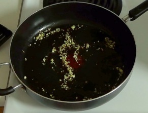 garlic and chili in olive oil