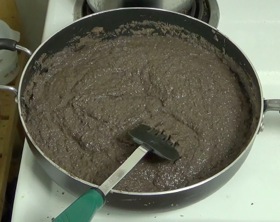 thickening refried black beans