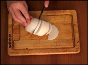 chopping onion
