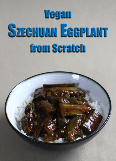Spicy #vegan Szechuan eggplant from scratch