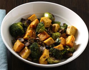 bowl of tofu and veggies