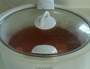 tomato mixture in slowcooker
