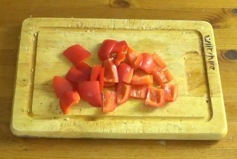 red pepper in one-inch chunks